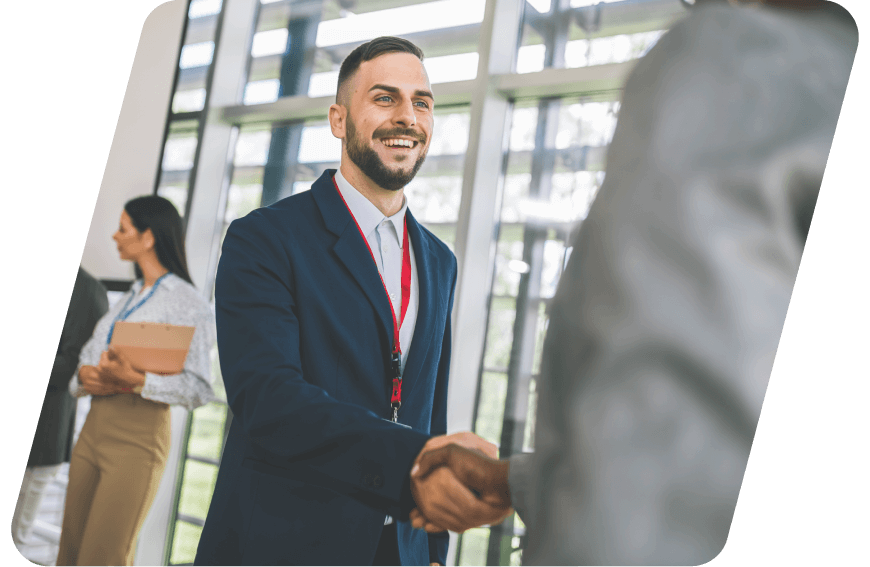 Healthcare professionals at a conference