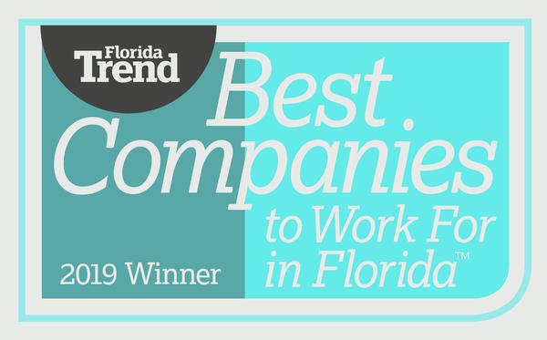 2019 Florida Trend best companies to work for winner