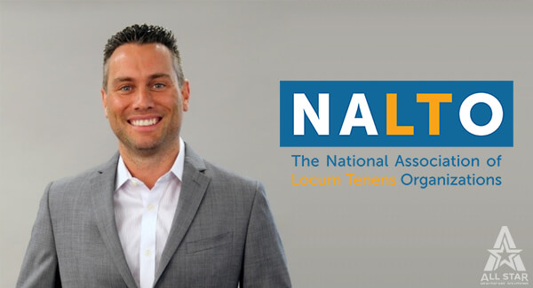 Matt Young with the NALTO Logo