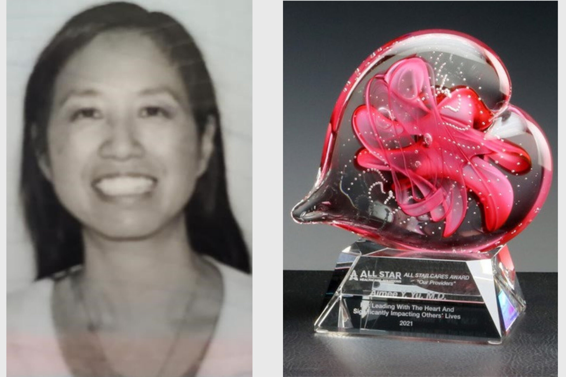 Aimee Yu 2021 All Star Cares Award Recipient